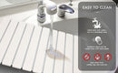 30x40cm Foldable Marble Pattern Kitchen Dish Drainer(Style 4) - Ultra-Absorbent Natural Stone Mat, Fast-Drying & Space-Saving