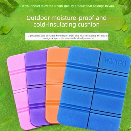 5 Pack Orange Portable Folding Foam Seat Pads Waterproof Damp Proof Mats for Park Camping Beach Hiking Australian Outdoor Activities