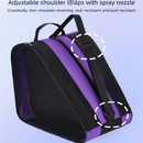 Peacock blue 3-Compartment Roller Skate Bag Breathable Mesh Ice Skate Carrier with Adjustable Shoulder Strap for Kids and Adults Australian Sports Accessories