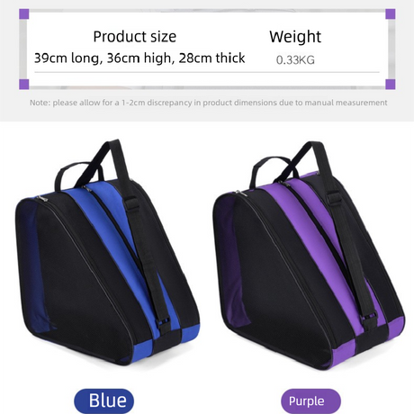 Peacock blue 3-Compartment Roller Skate Bag Breathable Mesh Ice Skate Carrier with Adjustable Shoulder Strap for Kids and Adults Australian Sports Accessories