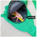 Blue Kids Cartoon Dinosaur Chest Bag Cute Lightweight Nylon Crossbody Shoulder Pack for Toddlers Outings and Travel New Arrival Gift