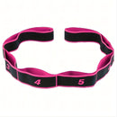 Pink 3 Pack Multi-Loop Yoga Stretching Strap with Numbered Sections 90cm Elastic Resistance Band for Dance Pilates Body Sculpting Australian Fitness Gear