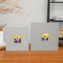 Red Linen Self-Adhesive Photo Album DIY Scrapbook with Cover Window 11x10.6 Inch for Family Wedding Travel Memories Preservation Australian Home