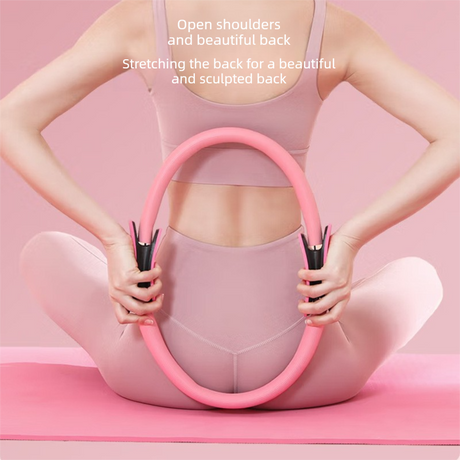Blue Pilates Ring Exercise Tool – High-Elasticity Yoga Ring for Core Strength, Postpartum Recovery, Glute Toning & Full-Body Workout (Unisex)