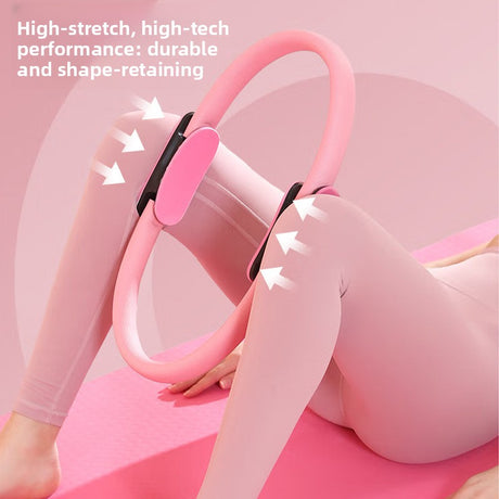 Purple Pilates Ring Exercise Tool – High-Elasticity Yoga Ring for Core Strength, Postpartum Recovery, Glute Toning & Full-Body Workout (Unisex)