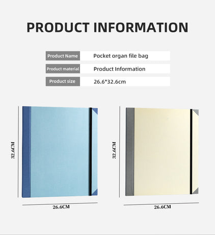 Pink Important Document Organizer Folder with 10 Manila Envelopes and Acid-Free Paper for Home Office Estate Planning and Aussie Travel