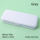 3-Pack Grey Macaron Color Pencil Case with Multi-Compartment Storage Waterproof PP Stationery Organizer for Australian Students School Essentials