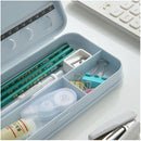 3-Pack Grey Macaron Color Pencil Case with Multi-Compartment Storage Waterproof PP Stationery Organizer for Australian Students School Essentials