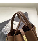 Yellow Retro 2-Piece Women's Bucket Bag Set with Removable Inner Pouch PU Leather Crossbody Handbag and Fashionable Tote for Australian Everyday Use