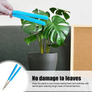 Green 3 Pack Microfiber Plant Leaf Cleaning Tongs with Removable Sleeves and Natural Bamboo Handles for Houseplants Maintenance