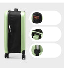 Blue 20 Inch Foldable Carry-on Suitcase with 360 Spinner Wheels and Combination Lock, Lightweight Space Saving Hard Shell Luggage for Australian Travel