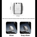 Grey Mini Electric Shaver with Dual Floating Heads Magnetic Suction and IPX5 Waterproofing for Men Travel Grooming Compact Rechargeable Razor AU Stock