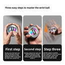 Blue LED Gyro Ball Wrist Power Trainer with Digital Counter and Auto-Start Zinc Alloy Core for Grip Strength and Stress Relief in Australian Homes
