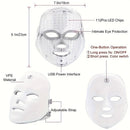 7-Color LED Face Mask with 112 Photon LED Chips Lightweight 290g Beauty Device for Home Skincare and Facial Comfort in Australia