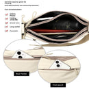White Women Lightweight Nylon Crossbody Bag with Multiple Pockets Compact Shoulder Bag for Travel and Daily Essentials in Australia