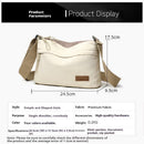 White Women Lightweight Nylon Crossbody Bag with Multiple Pockets Compact Shoulder Bag for Travel and Daily Essentials in Australia