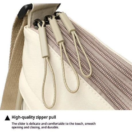 Grey Women Lightweight Nylon Crossbody Bag with Multiple Pockets Compact Shoulder Bag for Travel and Daily Essentials in Australia
