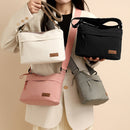 Pink Women Lightweight Nylon Crossbody Bag with Multiple Pockets Compact Shoulder Bag for Travel and Daily Essentials in Australia