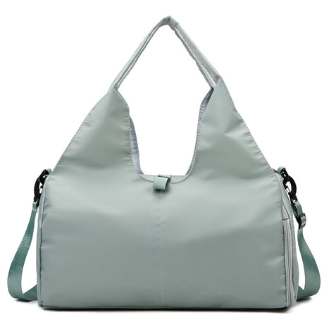 Apple green Women Large Capacity Yoga Gym Bag with Shoe Compartment and Mat Strap Water Resistant Travel Duffel Lightweight Tote for Fitness and Weekend Trips