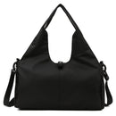 Black Women Large Capacity Yoga Gym Bag with Shoe Compartment and Mat Strap Water Resistant Travel Duffel Lightweight Tote for Fitness and Weekend Trips