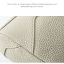 Green Women Genuine First Layer Cowhide Boston Bag Fashionable Handheld Crossbody Shoulder Bag with 115cm Adjustable Strap