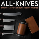 Black  Rolling Knife Sharpener Set with Diamond Discs and Magnetic Base 15 and 20 Degree Angles for Precision Kitchen Knife Maintenance in Australian Homes