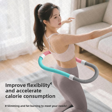 Flexible Hula Hoop with PVC Spring Design for Core Strength and Waist Toning Ideal for Home Fitness and Postpartum Recovery Local Standard Fit
