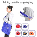 2-PCS Orange Compact Retractable Shopping Bag with Durable Nylon and ABS Plastic Disc Design for Everyday Use Local Standard Fit