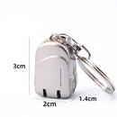 Small Backpack Style Champagne Gold Compact Folding Nail Clippers with Stainless Steel Blade and Keychain Design for Daily Use Local Standard Fit