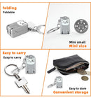 Small Backpack Style Champagne Gold Compact Folding Nail Clippers with Stainless Steel Blade and Keychain Design for Daily Use Local Standard Fit