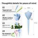 5-PCS White Automatic Plant Watering Spikes with Adjustable Flow Control Universal Fit 5 Pack for Indoor and Outdoor Potted Plants Reliable Gardening Solution for Local Homes