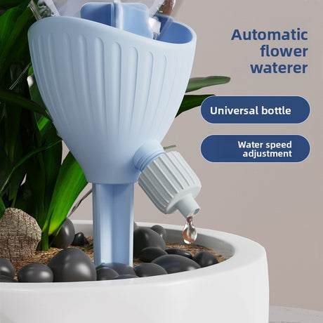 5-PCS Pink Automatic Plant Watering Spikes with Adjustable Flow Control Universal Fit 5 Pack for Indoor and Outdoor Potted Plants Reliable Gardening Solution for Local Homes