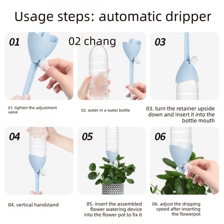 5-PCS Pink Automatic Plant Watering Spikes with Adjustable Flow Control Universal Fit 5 Pack for Indoor and Outdoor Potted Plants Reliable Gardening Solution for Local Homes