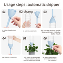 5-PCS Blue Automatic Plant Watering Spikes with Adjustable Flow Control Universal Fit 5 Pack for Indoor and Outdoor Potted Plants Reliable Gardening Solution for Local Homes