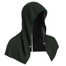 Carbon black Instant Cooling Hooded Towel U-Shaped Sun Protection Quick Dry Scarf with Carabiner Pouch for Local Outdoor Sports and Gym Workouts