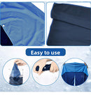 Grey football Instant Cooling Hooded Towel U-Shaped Sun Protection Quick Dry Scarf with Carabiner Pouch for Local Outdoor Sports and Gym Workouts