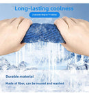 Grey football Instant Cooling Hooded Towel U-Shaped Sun Protection Quick Dry Scarf with Carabiner Pouch for Local Outdoor Sports and Gym Workouts