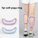 2-PCS Pink Multifunctional Yoga Ring Pilates Circle with Soft TPE Double Arc Design for Calf Relaxation and Posture Correction Ideal for Local Home Gym Fitness