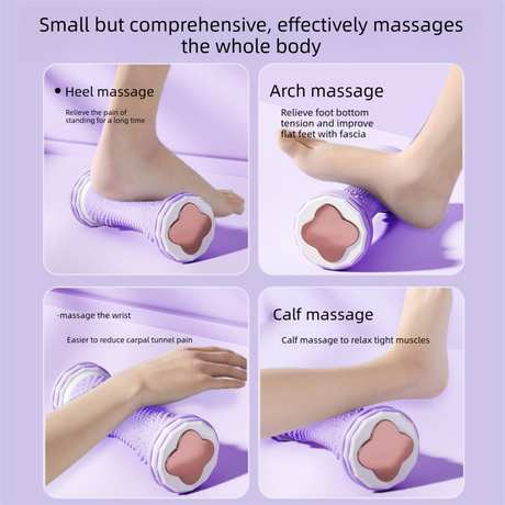 Green Foot Massage Roller for Arch Support and Plantar Fasciitis Relief Durable Fascia Massage Tool with 500 Pressure Points for Local Home Office Wellness