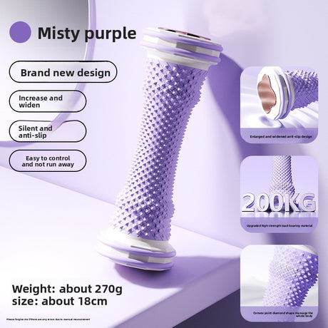 Purple Foot Massage Roller for Arch Support and Plantar Fasciitis Relief Durable Fascia Massage Tool with 500 Pressure Points for Local Home Office Wellness