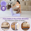 Pink Multi-functional Core Training Board with Digital Timer and Resistance Bands Foldable Fitness Panel for Home Abdominal and Pilates Workouts Solution