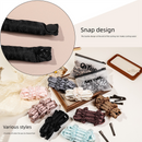 2-PCS Coffee color leopard print Heatless Hair Curler Set Extra Long Overnight Soft Ribbon for Natural Big Waves Damage-Free Professional Home Styling Solution for Local Women