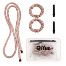 2-PCS Puff pastry Heatless Hair Curler Set Extra Long Overnight Soft Ribbon for Natural Big Waves Damage-Free Professional Home Styling Solution for Local Women