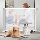 Grey Retractable Baby Safety Gate and Pet Barrier Extra Wide 300cm for Stairs and Doorways No Drill Mesh In-Home Protection Solution for Local Families