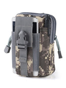 ACU camouflage Tactical Molle Waist Bag Waterproof Phone Pouch for 6 inch Smartphones Compact Large Capacity Belt Loop Organizer for Local Outdoor Adventurers