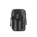 Black python pattern Tactical Molle Waist Bag Waterproof Phone Pouch for 6 inch Smartphones Compact Large Capacity Belt Loop Organizer for Local Outdoor Adventurers