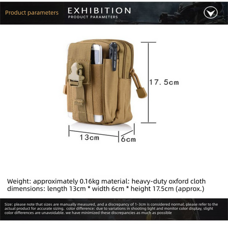 Black python pattern Tactical Molle Waist Bag Waterproof Phone Pouch for 6 inch Smartphones Compact Large Capacity Belt Loop Organizer for Local Outdoor Adventurers