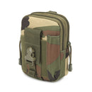 Jungle camouflage Tactical Molle Waist Bag Waterproof Phone Pouch for 6 inch Smartphones Compact Large Capacity Belt Loop Organizer for Local Outdoor Adventurers