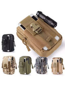 Sansha Camouflage Tactical Molle Waist Bag Waterproof Phone Pouch for 6 inch Smartphones Compact Large Capacity Belt Loop Organizer for Local Outdoor Adventurers