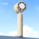 Khaki Portable Ice Cooling Handheld Fan USB Rechargeable 2000mAh Silent Battery Fan for Office and Outdoor Use Personal Cooling Solution for Local Professionals
